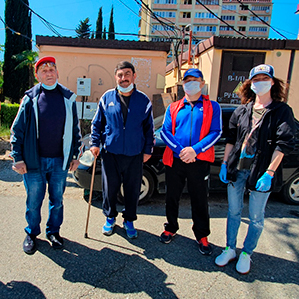 «Сочи» провел второй этап акции по поддержке ветеранов городского футбола