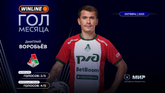 Winline гол октября 2025-го: Дмитрий Воробьёв
