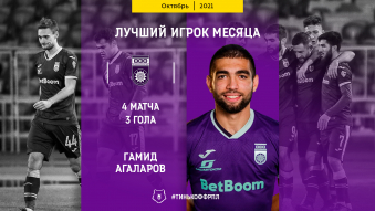 Гамид Агаларов – лучший игрок октября в Тинькофф Р ...