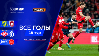 Все голы 6.12.2025 | 18-й тур Мир РПЛ