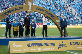 Церемония награждения «Зенита» золотыми медалями и ...