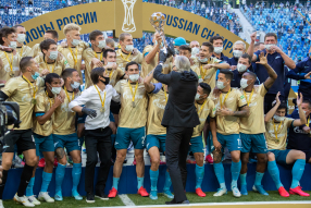 Церемония награждения «Зенита» золотыми медалями и ...