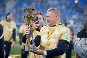 Церемония вручения «Зениту» трофея чемпионов РПЛ
