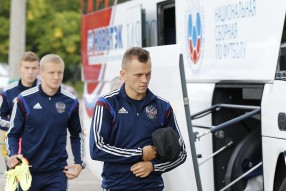Тренировка сборной России 04.09.2014