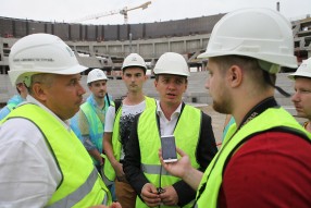 Строительство стадиона "Краснодар"