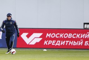 Тренировка сборной России 24.03.2015
