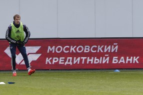 Тренировка сборной России 24.03.2015
