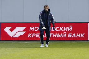 Тренировка сборной России 24.03.2015