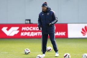 Тренировка сборной России 24.03.2015