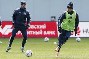 Тренировка сборной России 24.03.2015