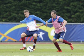 Тренировка сборной России 08.06.2016