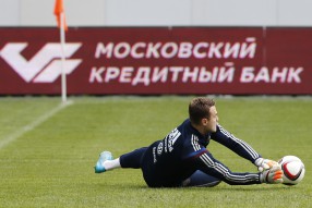 Тренировка сборной России 02.09.2015