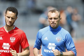 Тренировка сборной России 09.06.2016