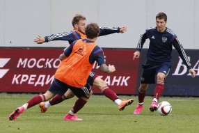 Тренировка сборной России 02.09.2015