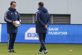 Тренировка сборной России 25.03.2015
