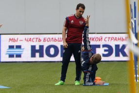 Тренировка сборной России 03.09.2015