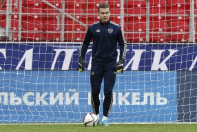 Тренировка сборной России 04.09.2015