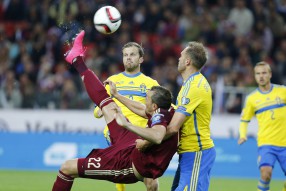 Россия - Швеция 1-0. Матч отборочного турнира ЧЕ-2 ...