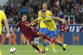 Россия - Швеция 1-0. Матч отборочного турнира ЧЕ-2 ...