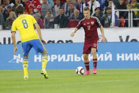Россия - Швеция 1-0. Матч отборочного турнира ЧЕ-2 ...