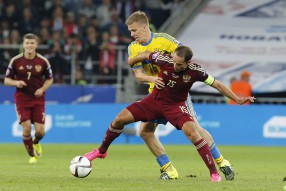 Россия - Швеция 1-0. Матч отборочного турнира ЧЕ-2 ...