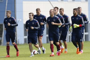 Тренировка сборной России 06.09.2015