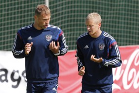 Тренировка сборной России 06.09.2015