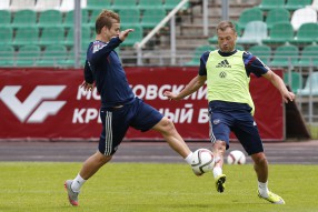 Тренировка сборной России 11.06.2015