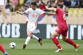 Россия - Сербия 1-1 Товарищеская встреча . Монако
