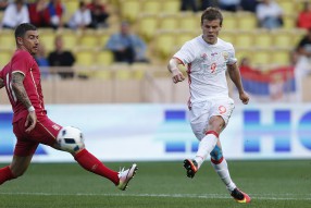 Россия - Сербия 1-1 Товарищеская встреча . Монако