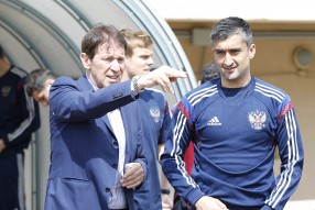 Тренировка сборной России 11.06.2015