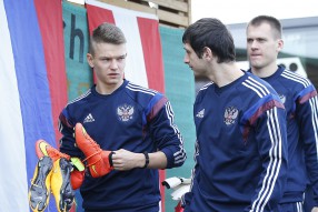 Тренировка сборной России 11.11.2014