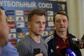 Тренировка сборной России 01.09.2015
