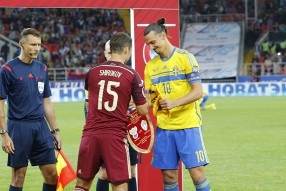 Россия - Швеция 1-0. Матч отборочного турнира ЧЕ-2 ...