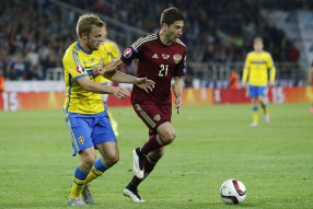 Россия - Швеция 1-0. Матч отборочного турнира ЧЕ-2 ...