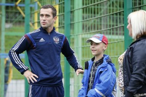 Тренировка сборной России 01.09.2014