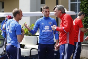 Тренировка сборной России 27.05.2016 Bad Ragaz