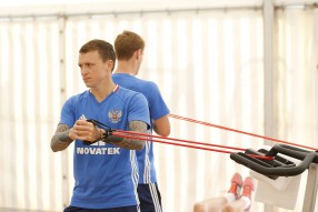 Тренировка сборной России 27.05.2016 Bad Ragaz