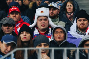 Болельщики на матче Россия -  Аргентина 0:1