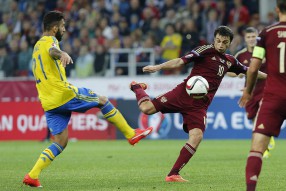 Россия - Швеция 1-0. Матч отборочного турнира ЧЕ-2 ...