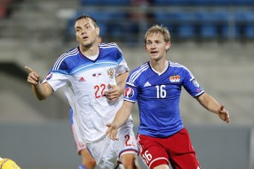 Лихтенштейн - Россия 0 - 7. Матч отборочного турни ...